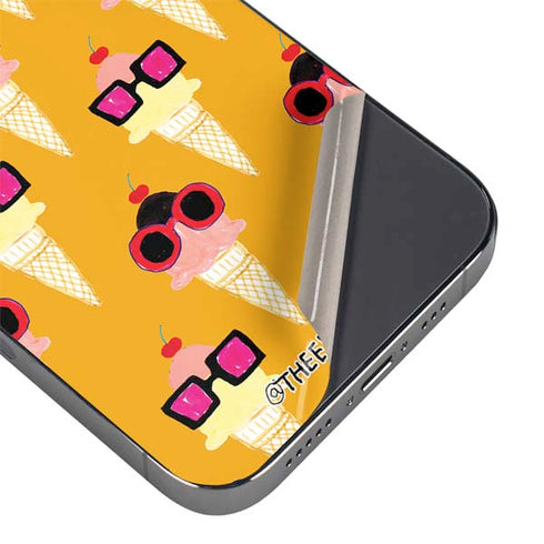 Bouffants and Broken Hearts Ice Cream with Shades iPhone 16e Skin